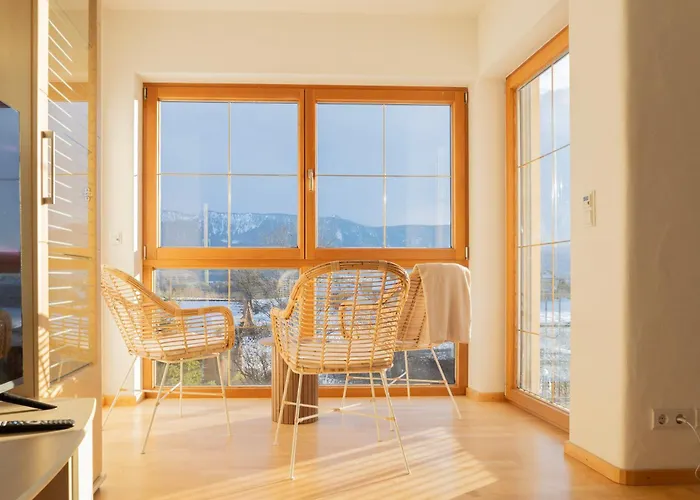 Διαμέρισμα ღliboria I Riegsee-hagen Helles Refugium Mit Bergblick *